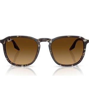 Ray-Ban 52Mm Square Gradient Sunglasses - Brown