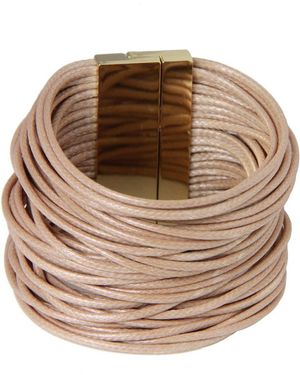 Saachi Multi-Cord Leather Bracelet - Brown
