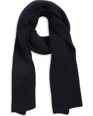 Vince Brushed Merino Wool Scarf - Blue