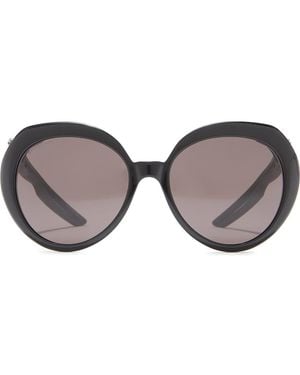 Balenciaga Round Acetate Sunglasses - Brown