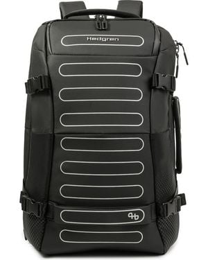 Hedgren Trip Large Expandable Recycled Polyester Travel Backpack - Black