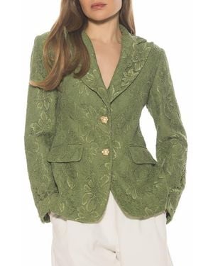 Alexia Admor Nyx Lace Blazer - Green