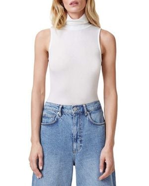 AllSaints Bec Turtleneck Tank - Blue