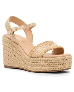 Madden Girl Valleyyy Platform Wedge Sandal - Natural