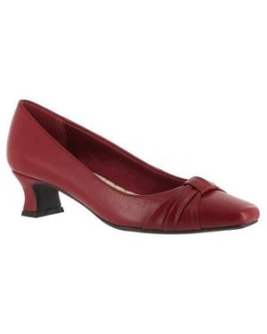 Easy Street Waive Square Toe Pump - Red