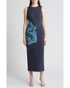 Ted Baker Cloudi Print Scuba Body-Con Dress - Blue