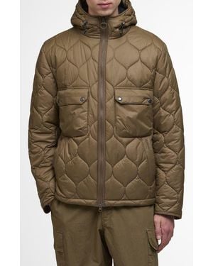 Barbour Re-Engineered Hooded Quilted Jacket - Green