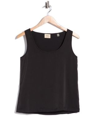 Tahari Scoop Neck Tank - Black