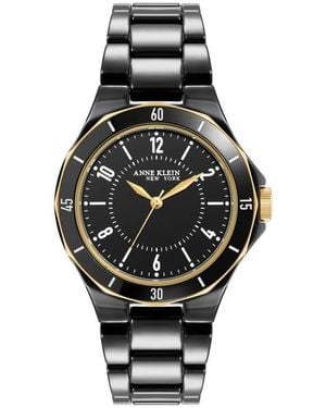 Anne Klein Two-Tone Bracelet Watch, 35Mm - Black
