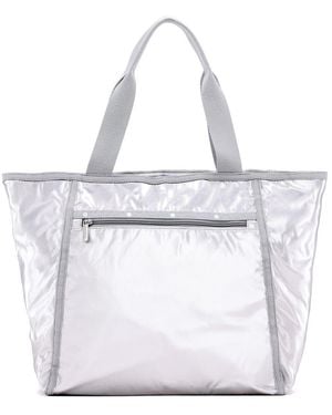 LeSportsac Shine Classic Nylon Tote - White