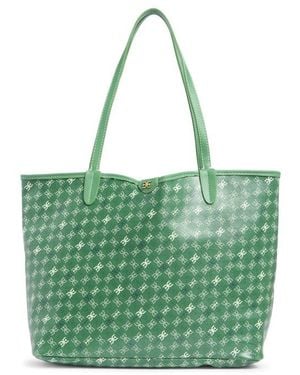 Sam Edelman Harper Monogram Medium Shopper Tote Bag - Green