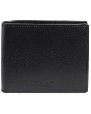 Ted Baker Brockwell Pebbled Bifold Wallet - Black