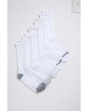 Cole Haan Pack Of 5 Terry Athletic Crew Socks - White
