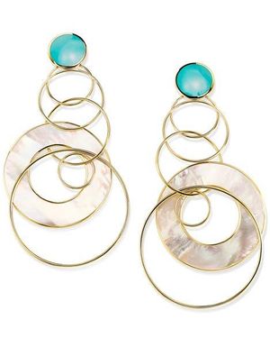 Ippolita 18K Polished Rock Candy Drop Earrings - Metallic