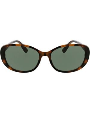 BCBGeneration Retro Oval Frame Sunglasses - Green