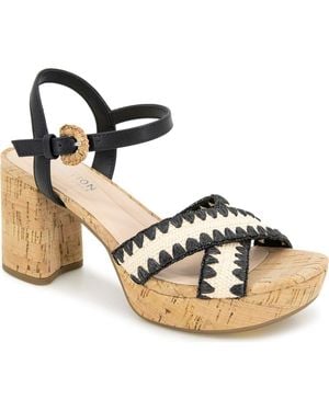 Kenneth Cole Reeva Platform Sandal - Metallic