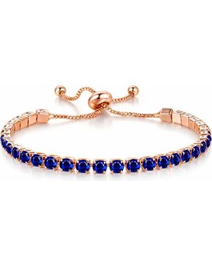 Rebel Crystal Slider Bracelet - Blue