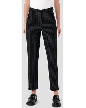 Rebecca Minkoff Pinstripe Pants - Black