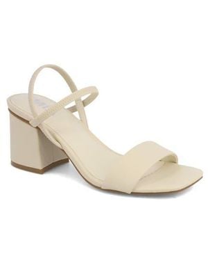 MIA Zissy Block Heel Sandal - White