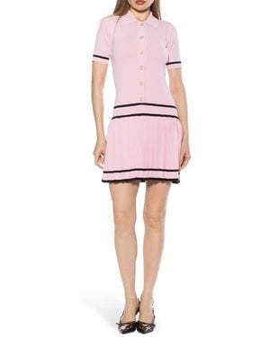 Alexia Admor Lucinda Short Sleeve Dress - Pink