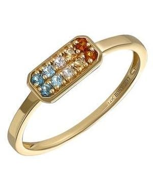 Bony Levy Semiprecious Stone Stackable Ring - White