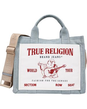 TRUE RELIGION Ace Mega Buddha Tote - White