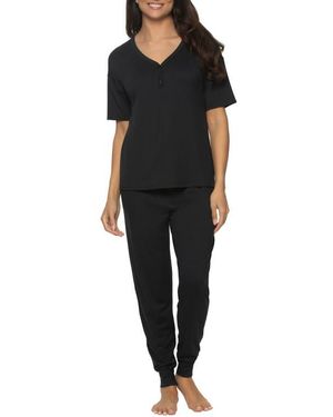 Felina Jessie Henley Pajamas - Black
