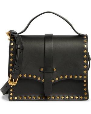 Rebecca Minkoff Nanine Studded Top Handle Bag - Black