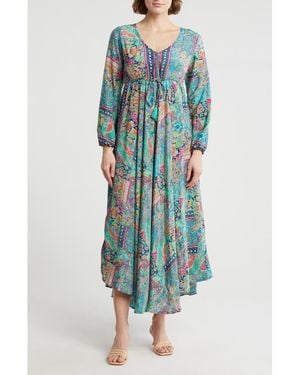 La Fiorentina Abstract Cover-Up Beach Dress - Blue