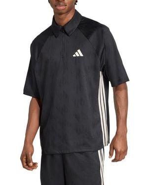 adidas Stadium Jacquard Polo - Black