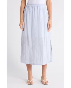 Splendid Cotton Jacquard Midi Skirt - Purple