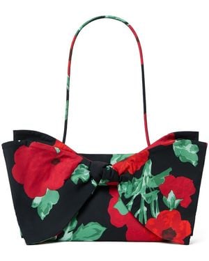 Loeffler Randall Valerie Bow Clutch - Red