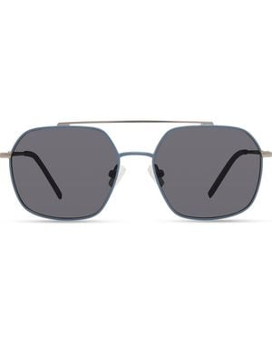 Eco Thyme 52Mm Polarized Aviator Sunglasses - Gray