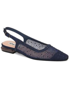 Lady Couture Kar Embellished Slingback Flat - Blue