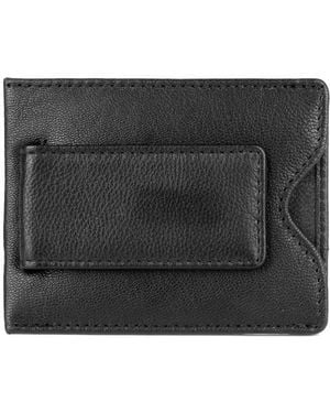 Buxton Emblem Front Pocket Rfid Magnetic Money Clip - Black