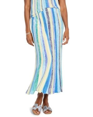 NIC+ZOE Coast Crush Maxi Sweater Skirt - Blue