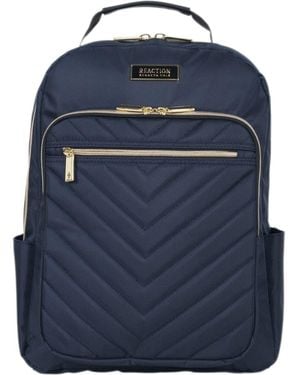 Kenneth Cole Chelsea Chevron Quilted Backpack - Blue