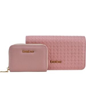 Bebe Otto Crossbody Bag With Matching Wallet - Pink