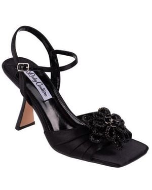 Lady Couture Lilly Flare Heel Sandal - Black