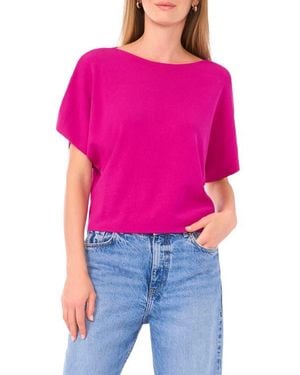 Halogen® Short Sleeve Crop Sweater - Pink