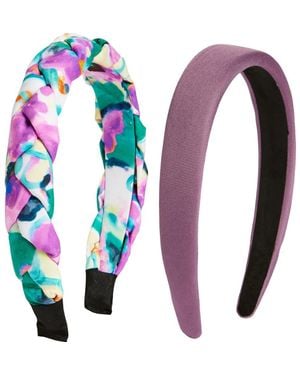 Tasha Braided Pleated Headband - Multicolor