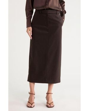 Twp Wool & Cashmere Midi Skirt - Black