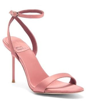 Jeffrey Campbell Blossmz Ankle Strap Satin Sandal - Pink