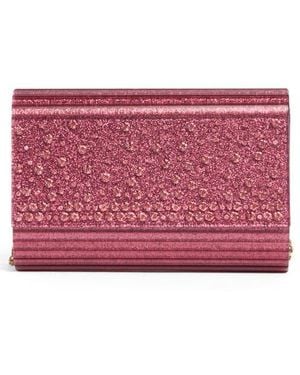 Kurt Geiger Disco Crystals Acrylic Clutch - Red