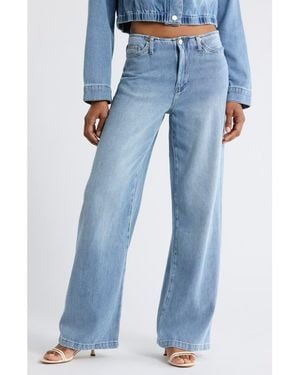 Habitual Calvry Bandless Wide Leg Jeans - Blue