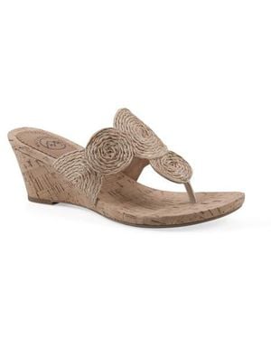 White Mountain Affogato Wedge Sandal - Multicolor