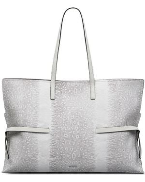 Radley Large Fleet Street Lizard Embossed Leather Tote - Metallic