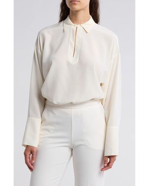 Rebecca Taylor Essential Silk Blouse - White