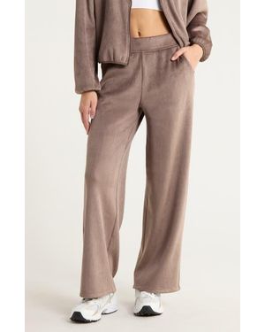 Zella Plush Rib Pants - Natural