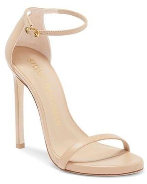 Stuart Weitzman Nudist Ankle Strap Sandal - Natural